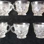 6 Vintage Pressed Glass  Wexford Punch Cups by Anchor Glass Co. USA. Image 3