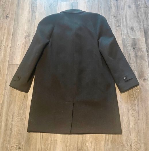 Vintage Burton Tailored Men's Lambswool Overcoat Made in England Brown