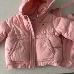 Tommy Hilfiger baby girl coat and dress set