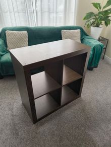 ikea kallax walnut unit