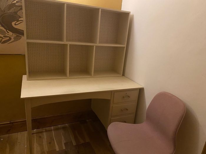 Beautiful Midcentury white desk