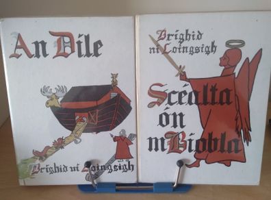 An Dile & Scealta on mBiobla le Brighid Ni Loingsigh - Bible stories 'As Gaeilge' illustrated 1970s FREEPOST