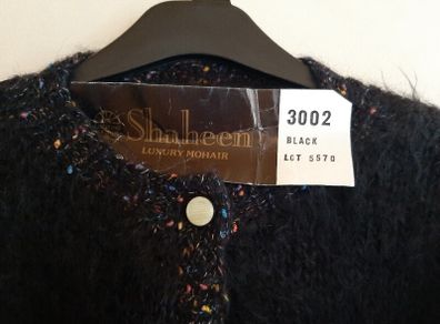 New hand knit mohair cardigan