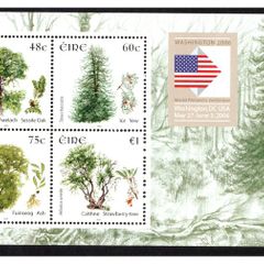 2006 Ireland Washington '06 on Trees Commemorative Stamp Miniature Sheet (MS58) Mint Never Hinged (MNH)