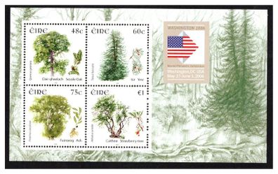 2006 Ireland Washington '06 on Trees Commemorative Stamp Miniature Sheet (MS58) Mint Never Hinged (MNH)
