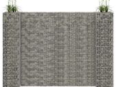 H-Shaped Gabion Planter Steel Wire 260x40x180 cm