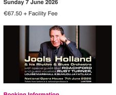 Jools Holland Tickets x3