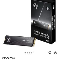 Msi Spatium M560 Ssd 2tb Sealed Box