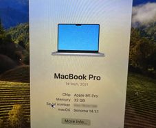 Apple MacBook Pro 14-inch (2021)  M1 Pro  32GB RAM  Excellent Condition