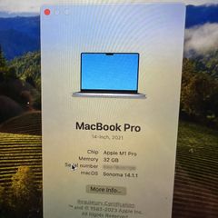 Apple MacBook Pro 14-inch (2021)  M1 Pro  32GB RAM  Excellent Condition