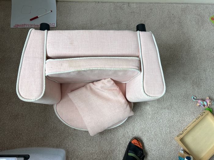 lucy and me toddler armchair pink