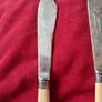Antique EPNS Fish Knives & Forks, Set of 6 Pairs, Sterling Silver Collars, Celluloid Handles Image 2