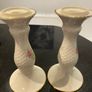 Donegal Parian ware pair of 7 inch  candle holders Image 3