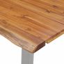 3 Piece Dining Set Solid Acacia Wood Brown Image 8