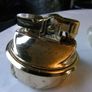 3 Vintage Table Lighters. Ronson Bakelite. Azizoff Onyx. Green Art Deco Mid Century. Image 4