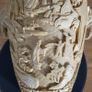 Heavy Carved Oriental Vases Image 5