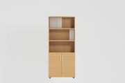 Combo Bookcase 1850mm Part Open Storage - 2 Closed, 3 Open