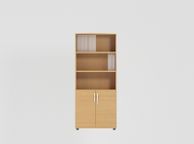 main image for ad Combo Bookcase 1850mm Part Open Storage - 2 Closed, 3 Open