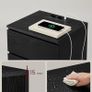 Set of 2 Bedside Tables 3 Drawers 2 AC Outlets, 2 USB Ports Image 5