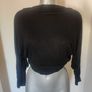 Fabuluscious black crop viscose bolero size UK14 EU42 Postage included Image 3