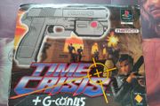 vintage Time Crisis + G-Con 45 Light Gun Big Box Bundle for the original PlayStation (PS1)