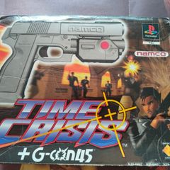 vintage Time Crisis + G-Con 45 Light Gun Big Box Bundle for the original PlayStation (PS1)