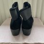 ankle size 39 black suede wedge comfortable boots Image 4