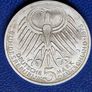 1975 Germany Silver 5 Deutsche Mark Friedrich Ebert Image 2