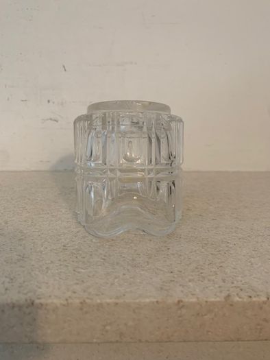 Antique Art Deco Clear Glass Creamer 1920s