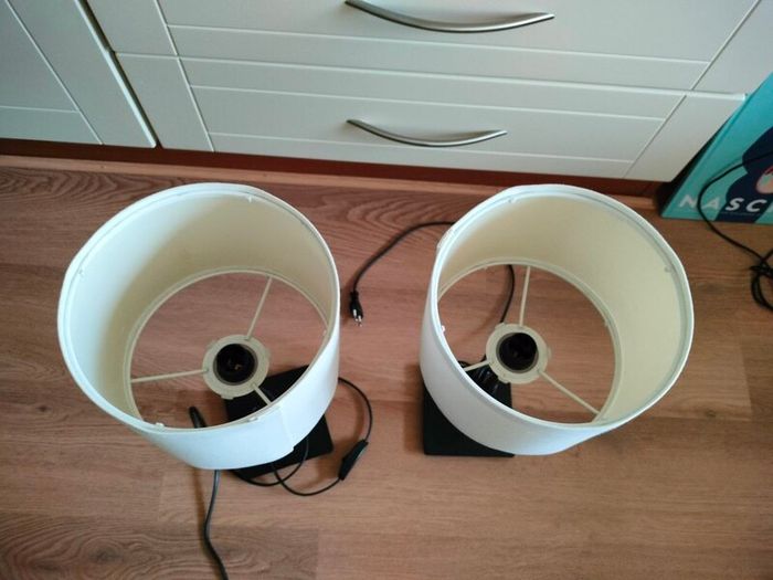 Set of two table lamps