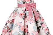 New Girls  Flower Elegant  Princess Party Birthday Wedding Dress Size 5-6yrs