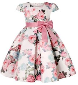 New Girls  Flower Elegant  Princess Party Birthday Wedding Dress Size 5-6yrs