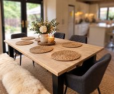 Dining table and chairs