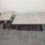 lamp table grey marble effect Image 6
