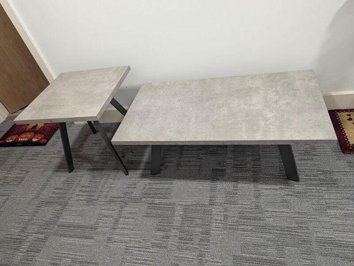 coffee table grey marble effect