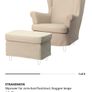 IKEA Strandmon Armchair and Footstool Image 2