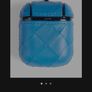 Authentic Bottega Veneta Intrecciato Leather Airpod Case in Blue Image 7