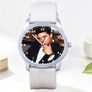 Elvis Presley themed wristwatch - white silicone strap Image 3