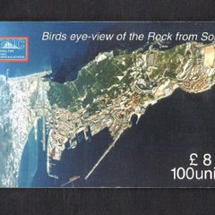 2000 Gibraltar 100 unit Bird Eye North View Of The Rock (Siemens - S5 (Module 33)) Phonecard