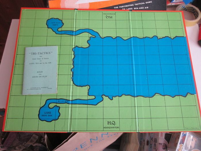 Vintage Tri-Tactics Board Game 1940/1950s
