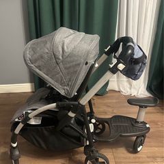 iCandy Peach 3 Pram grey Travel System Ride On Board