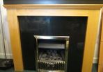 Maple Contemporary Fire Surround & Gas Fire