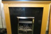 Maple Contemporary Fire Surround &amp; Gas Fire