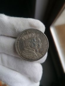 1861 German States Silver Thaler Coin