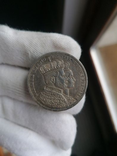 1861 German States Silver Thaler Coin