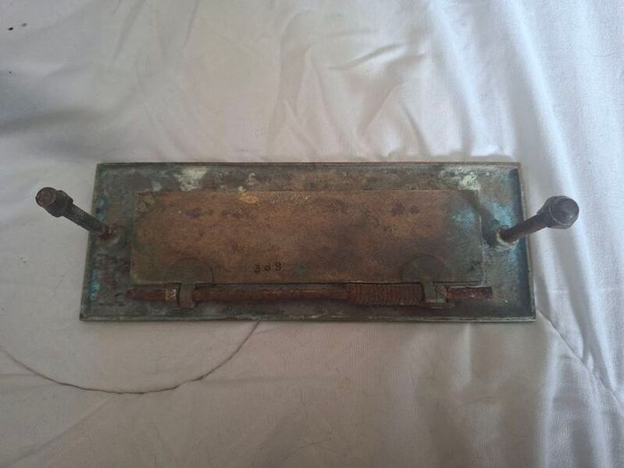 Vintage reclaimed Brass Letterbox