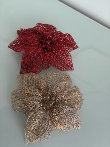 2 Poinsettia Decorations