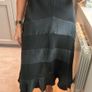 100% silk black party dress by BCBGMAXAZRIA. Image 5