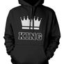 Matching Couple UNISEX Hoodies - King and Queen Couple Set Image 2