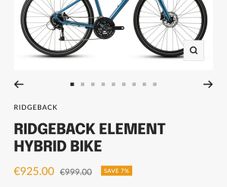 Ridgeback Element Hybrid Bike